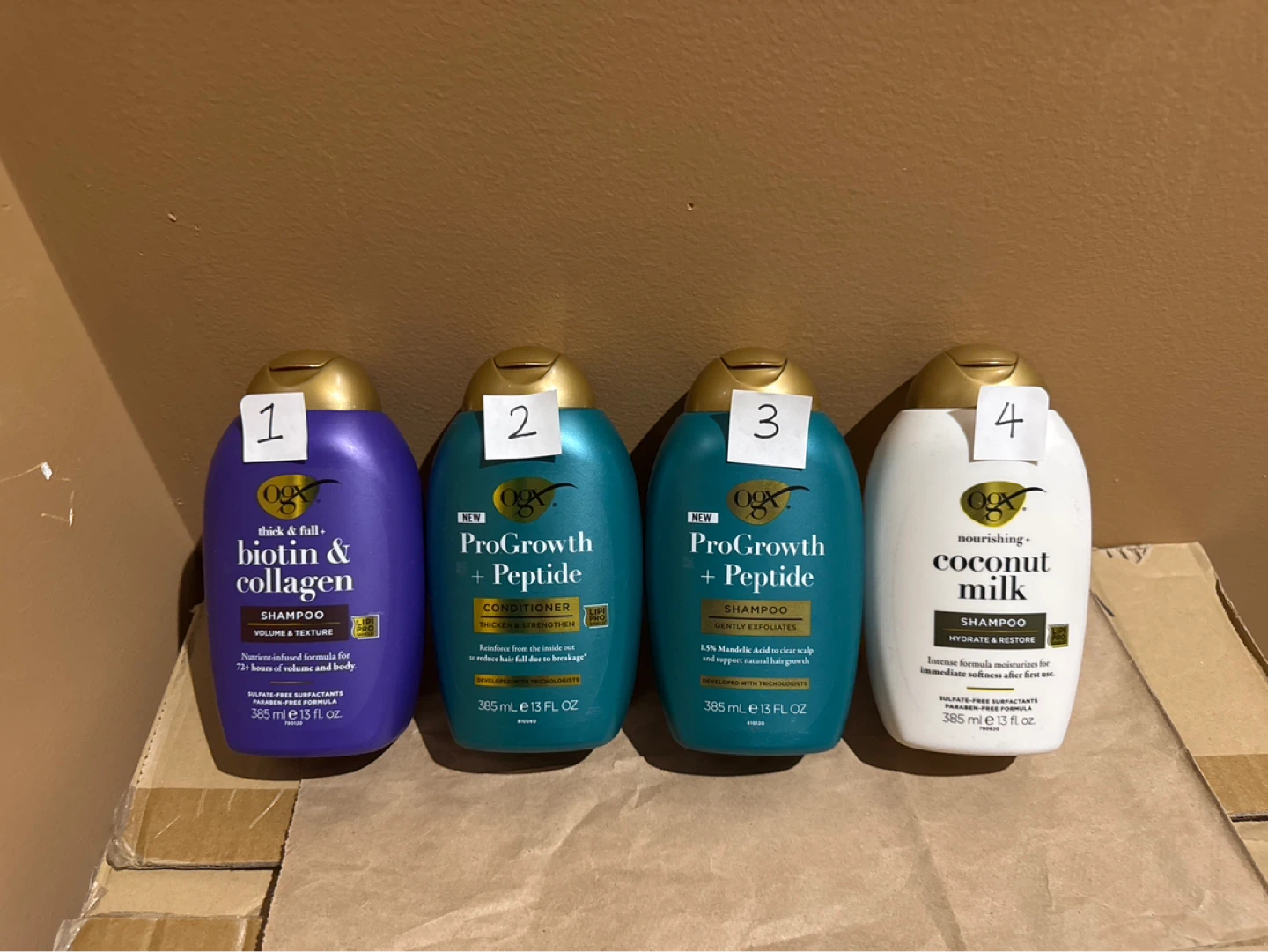 OGX Shampoo & Conditioner  $5.50 each