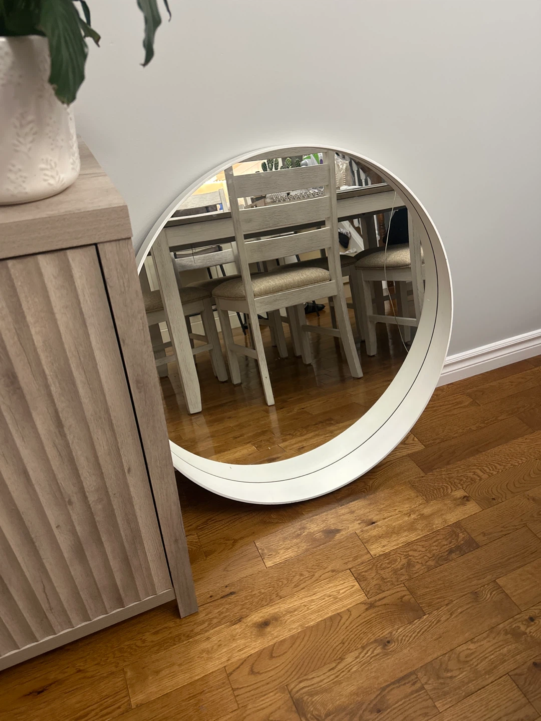 IKEA ROTSÜND Mirror, White, 80 cm