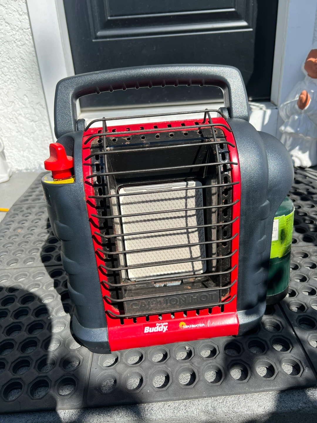 Coleman Buddy Portable Propane Heater with Propane Tank