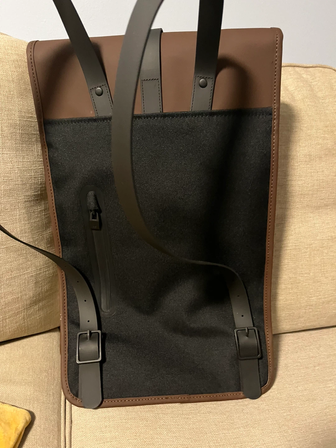 RAINS Backpack - Brown and Black - photo 3