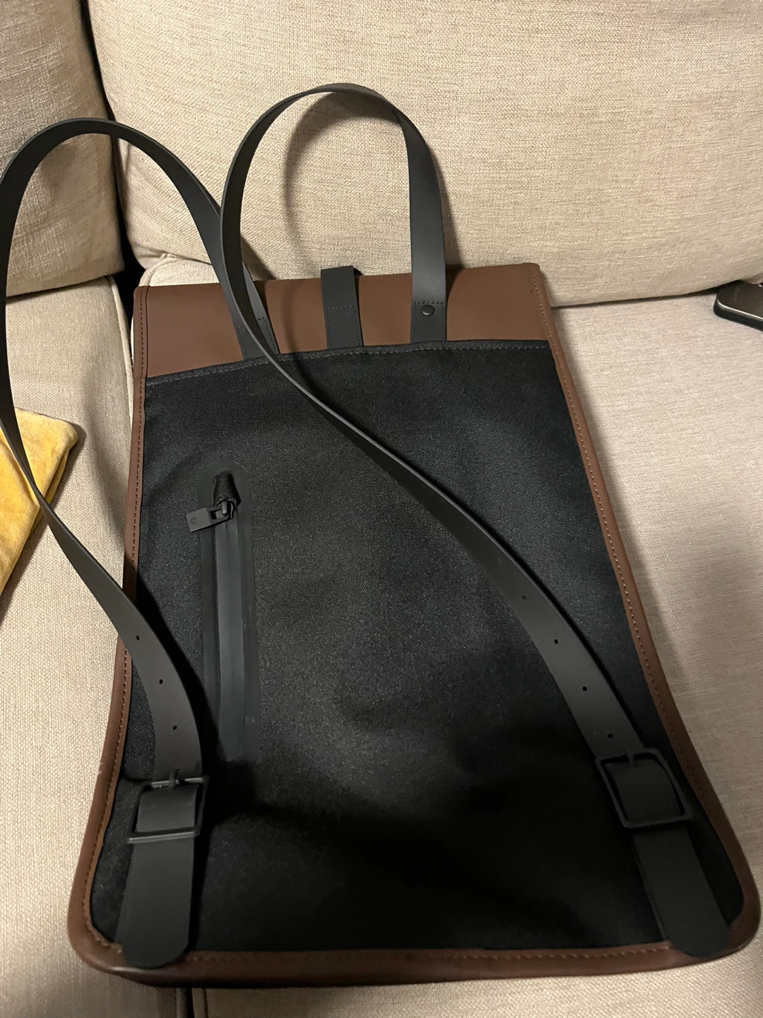 RAINS Backpack - Brown and Black - photo 2