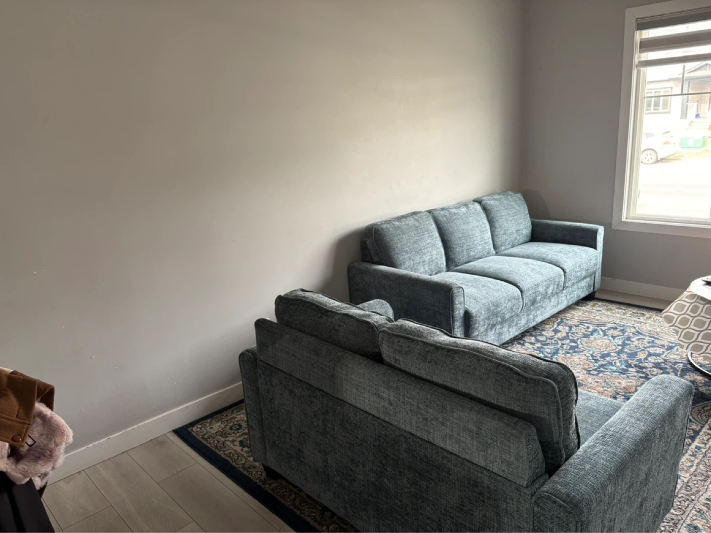 Teal Blue 3 and 2 Seater Sofa - photo 3