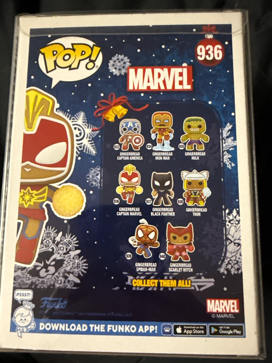 Funko Pop! Marvel Gingerbread Captain Marvel #936 - photo 4