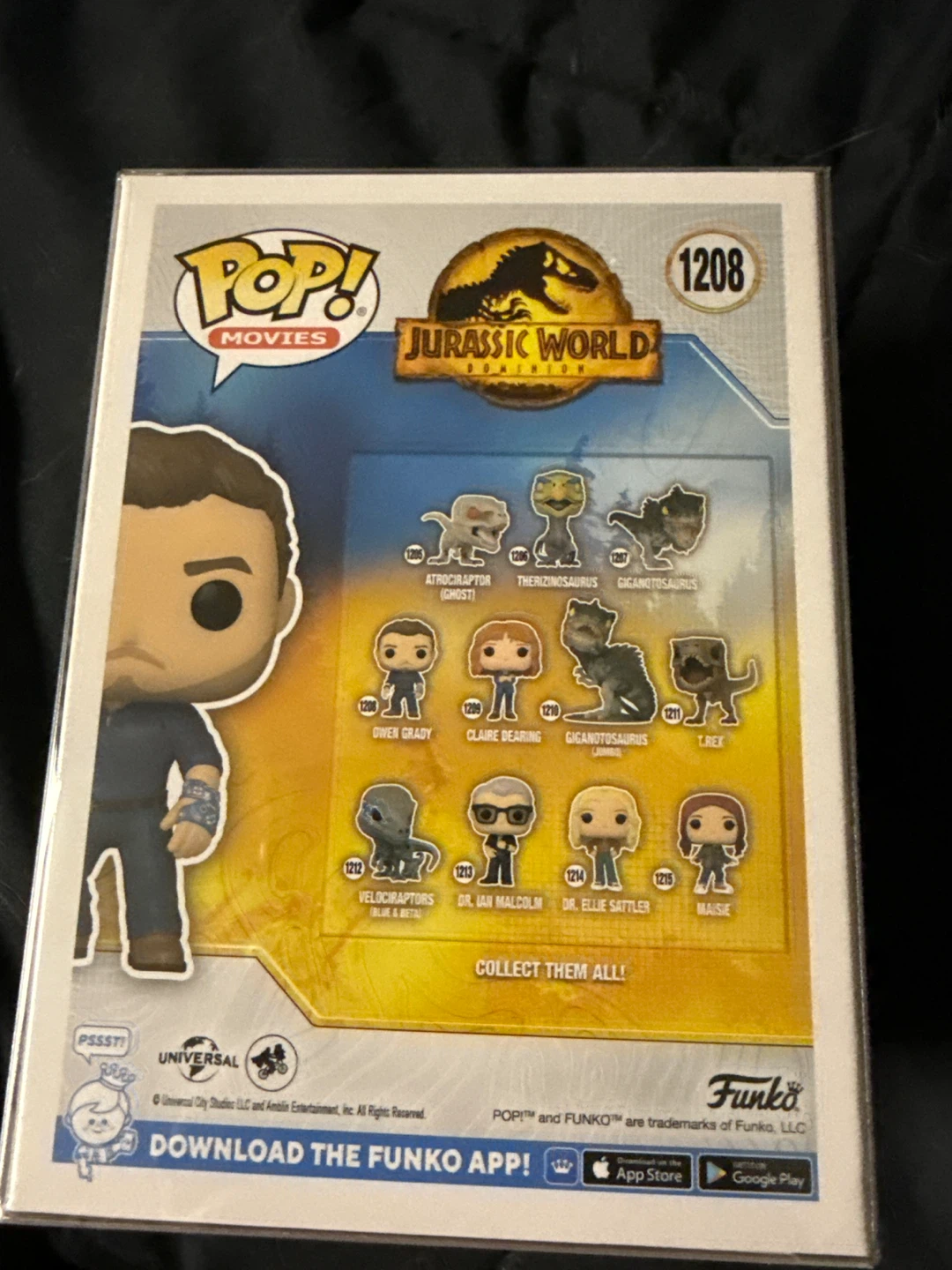 Funko Pop! Movies Jurassic World Owen Grady 1208 - photo 3