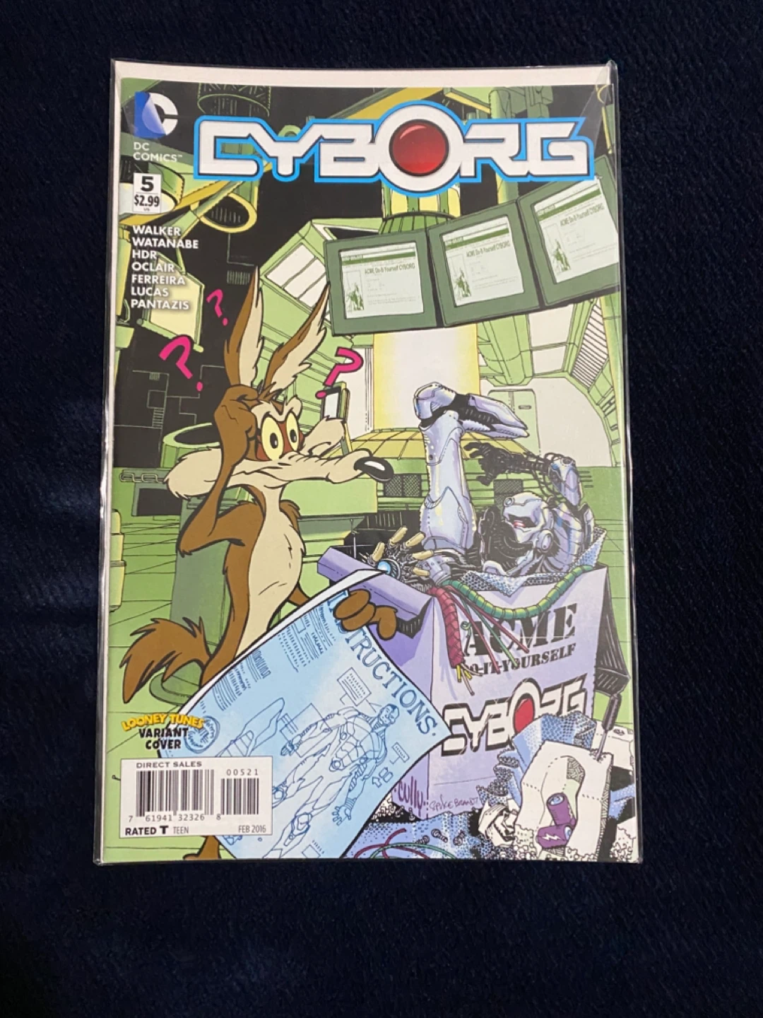 Cyborg #5 February 2016 (Variant Cover) ***