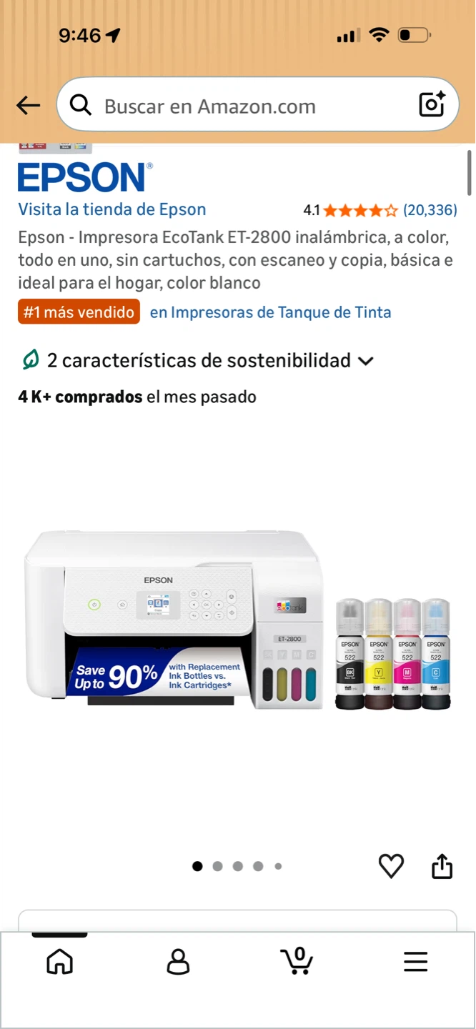Epson EcoTank ET-2800 All-in-One Printer - photo 3