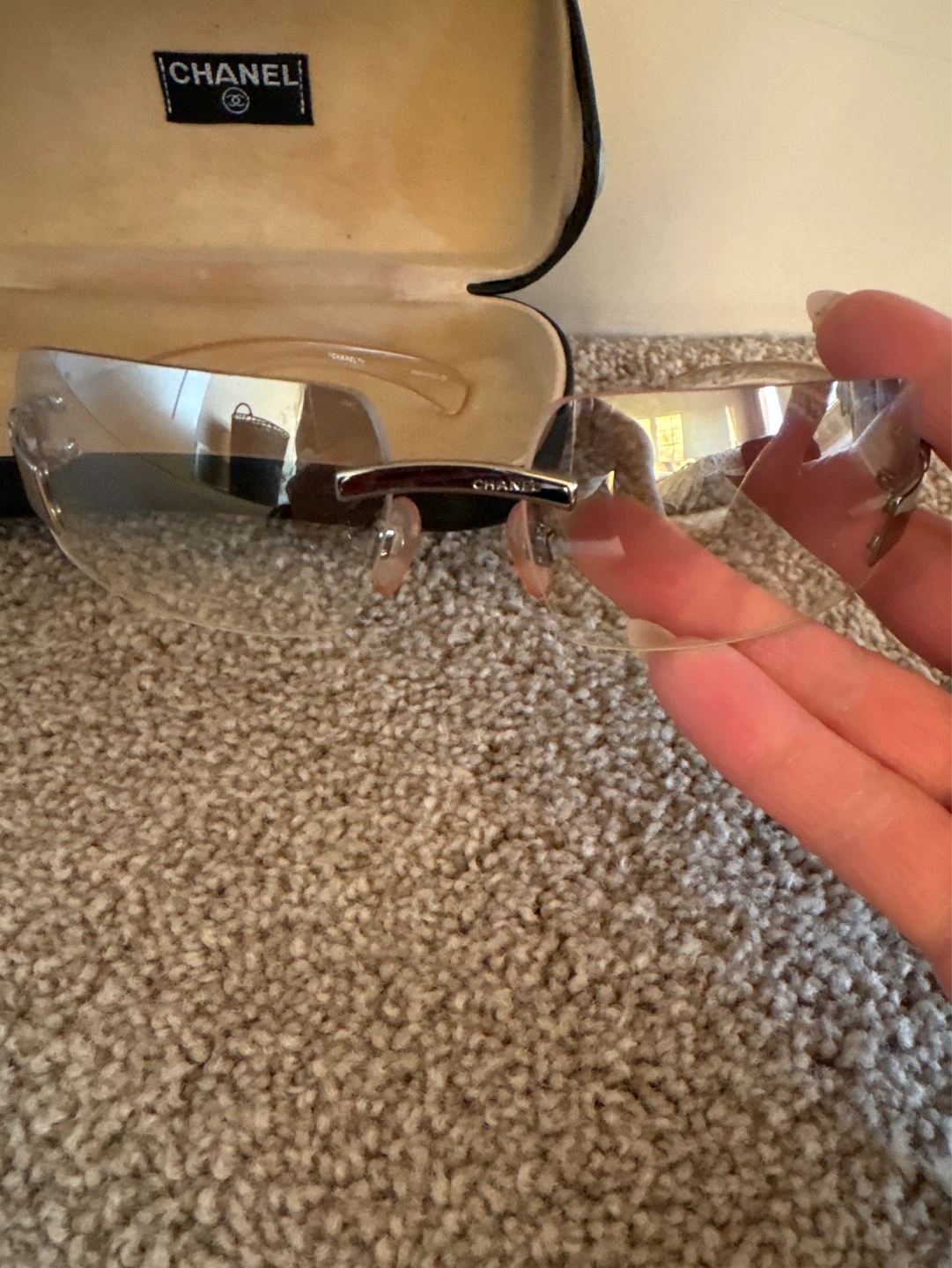 Chanel Rimless Sunglasses with Case - photo 3