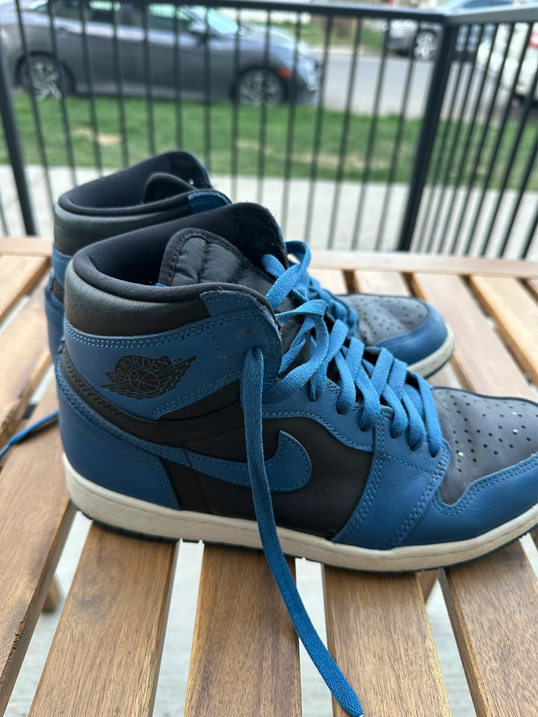 Air Jordan 1 Mid SE Blue Black Men's Size 10 - photo 2