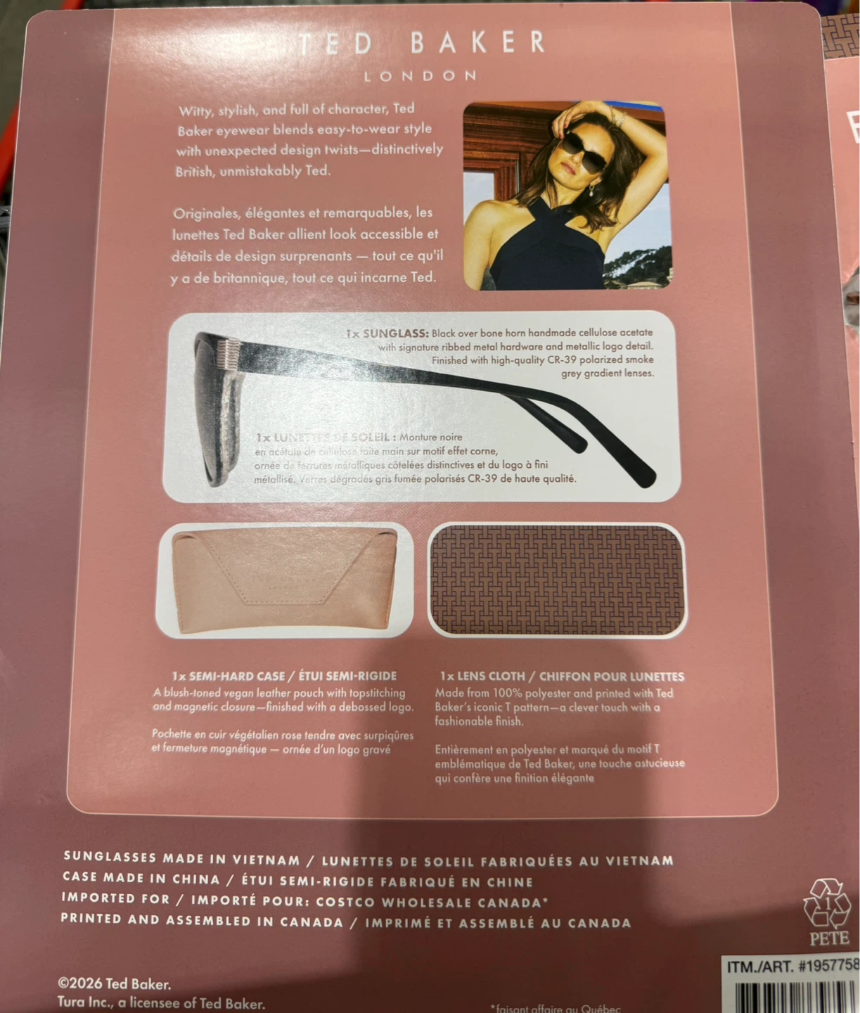 Ted Baker London Polarized Sunglasses with Case - photo 3