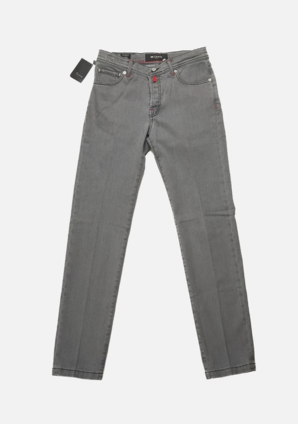 KITON Napoli Gray Slim Stretch Jeans 32— Made in Italy 🇮🇹 - photo 3