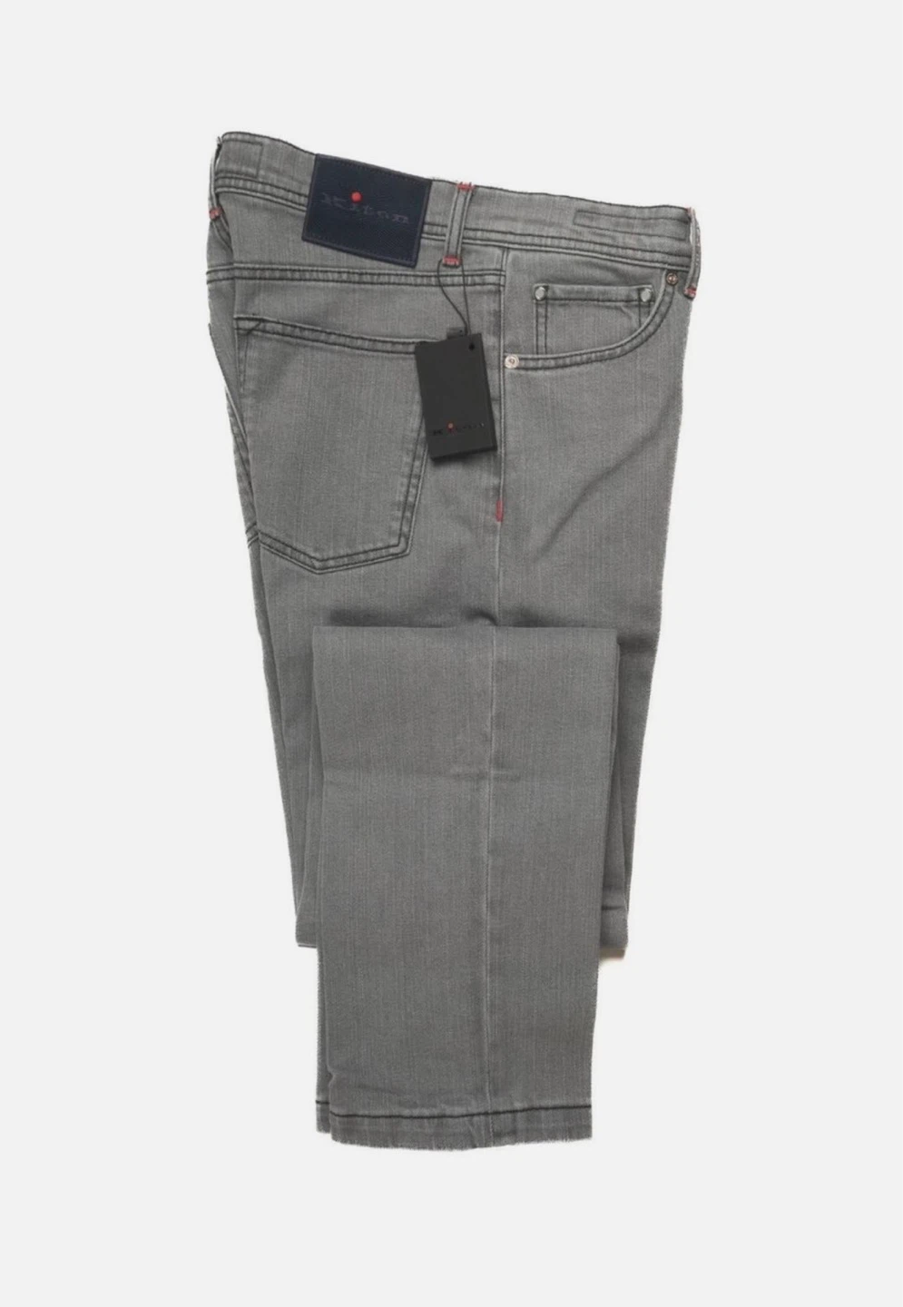 KITON Napoli Gray Slim Stretch Jeans 32— Made in Italy 🇮🇹 - photo 4