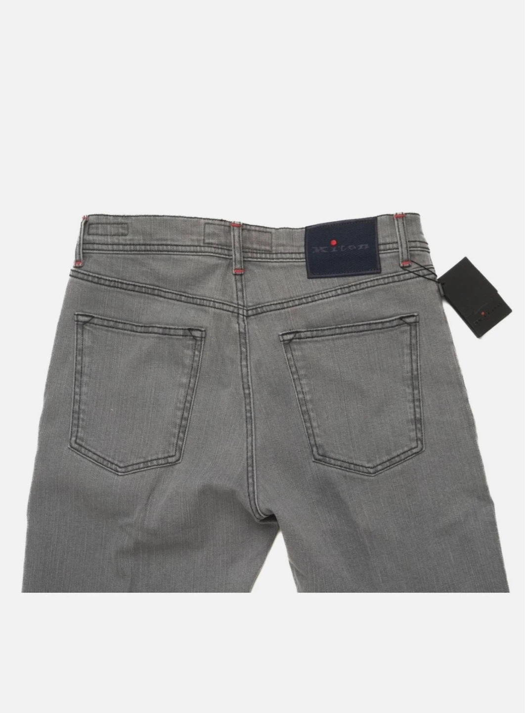 KITON Napoli Gray Slim Stretch Jeans 32— Made in Italy 🇮🇹 - photo 2