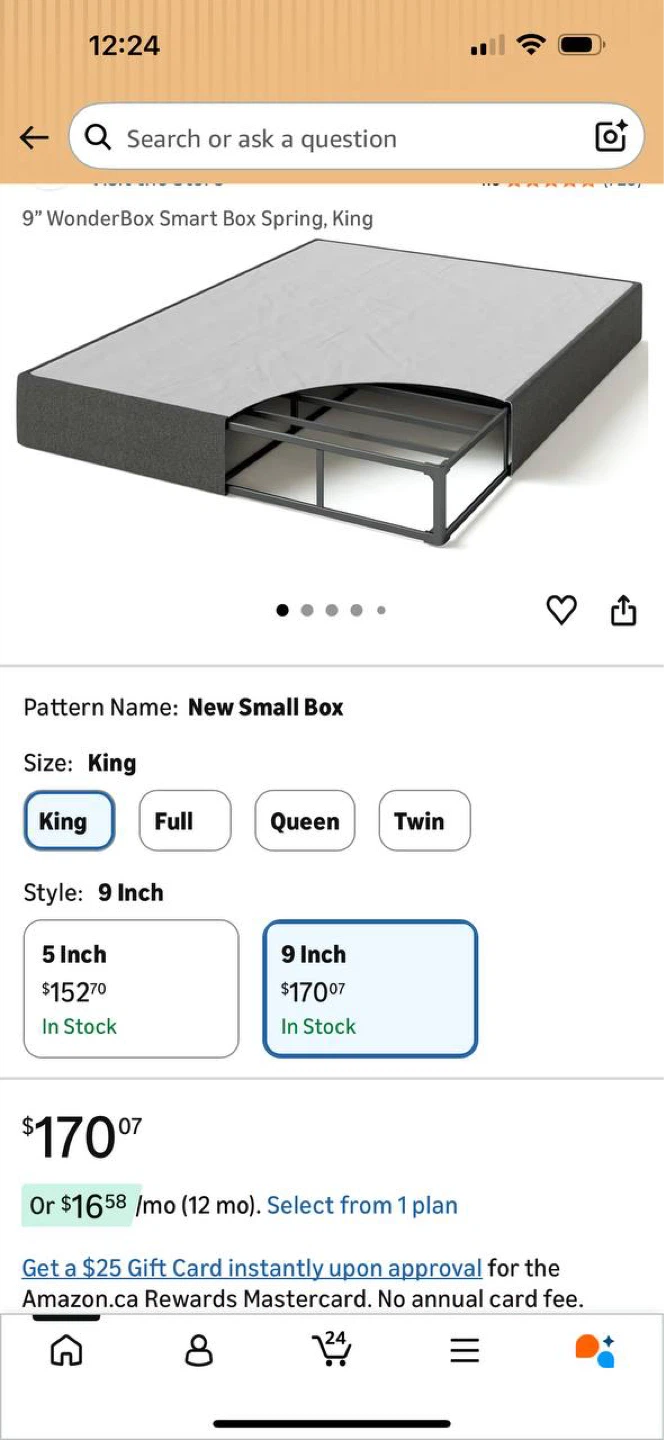 Zinus WonderBox Smart Box Spring King 9” 🔥 ‼️USED LIKE NEW