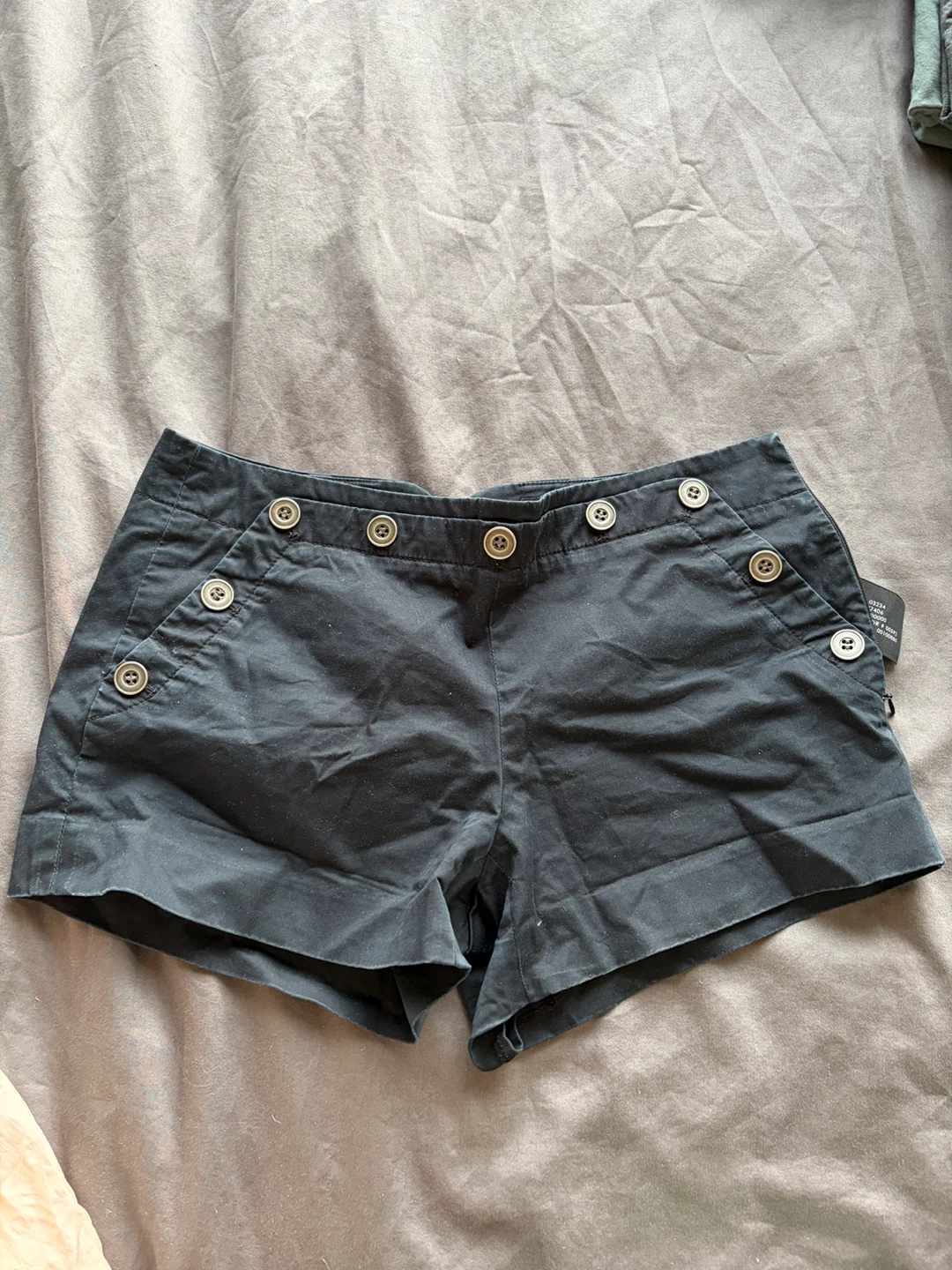 Club Monaco Black Sailor Shorts Size 0