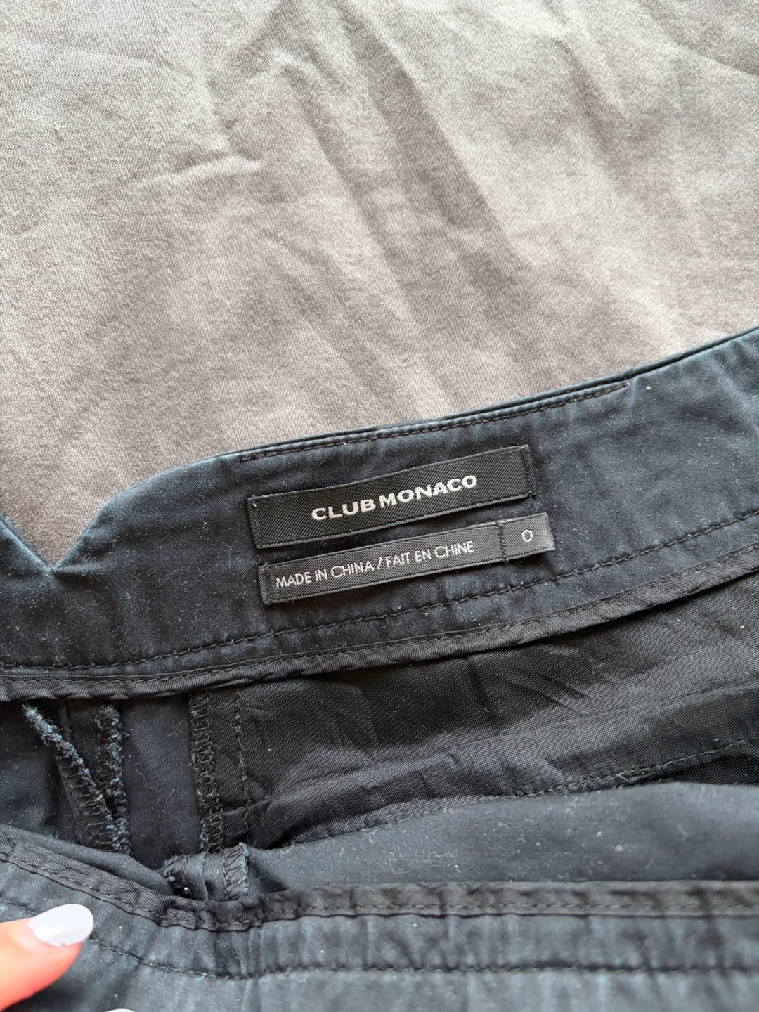 Club Monaco Black Sailor Shorts Size 0 - photo 2