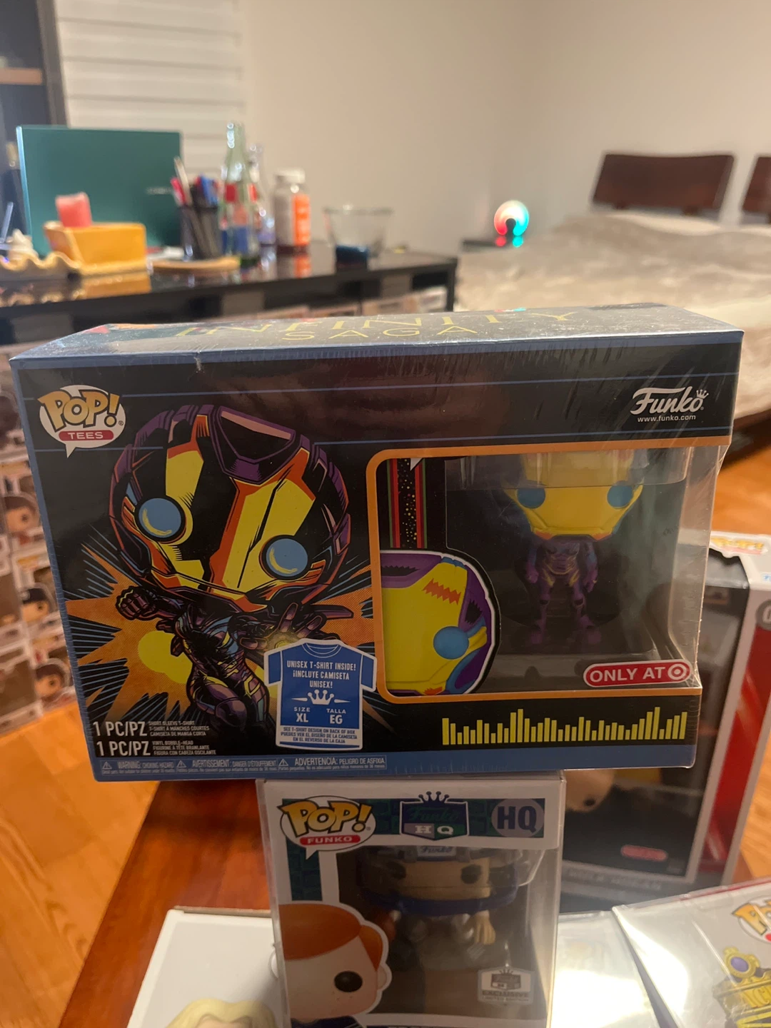 Funko Pop! Marvel Iron Man T-Shirt & Vinyl Figure Set