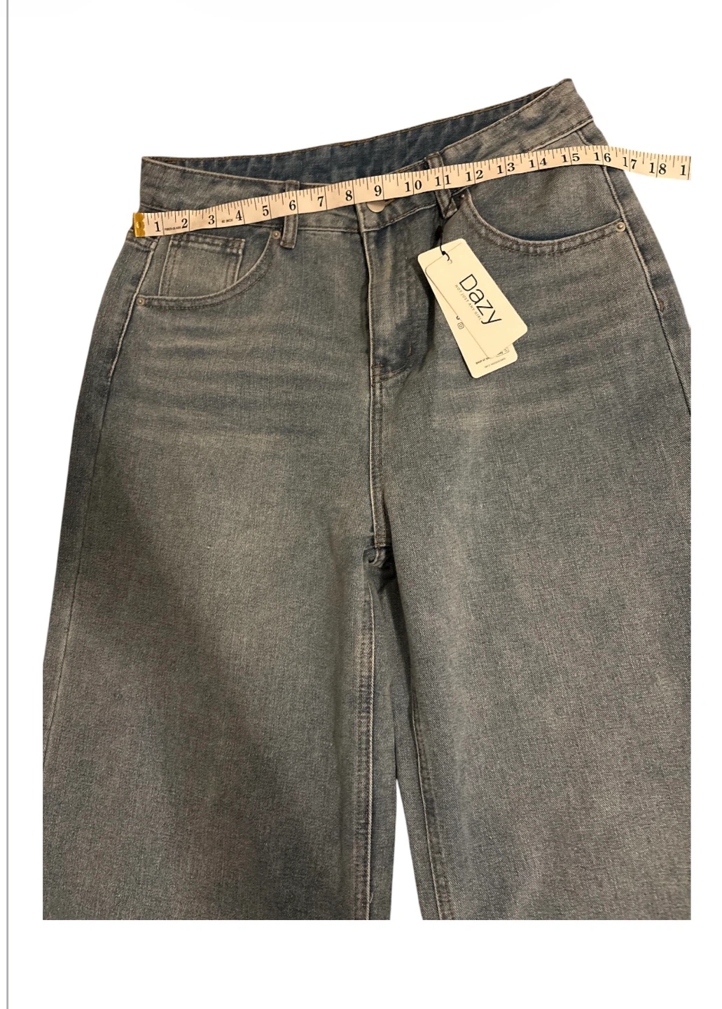 Dazy Women's Wide Leg Jeans - Blue Denim - photo 5