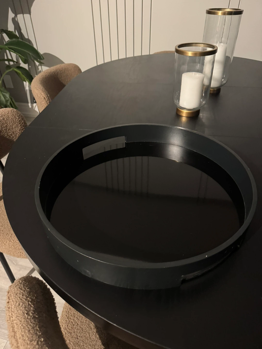 Black Serving Tray