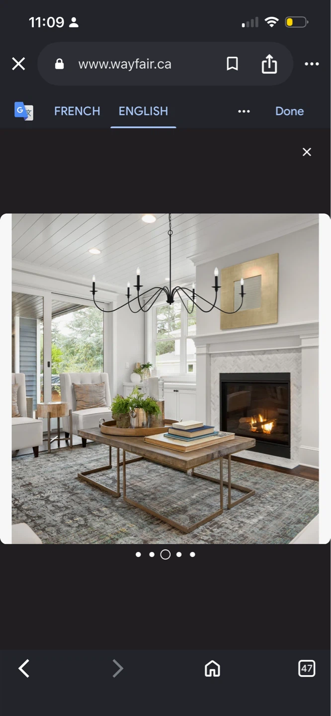 New Black 6-Light Chandelier - photo 2