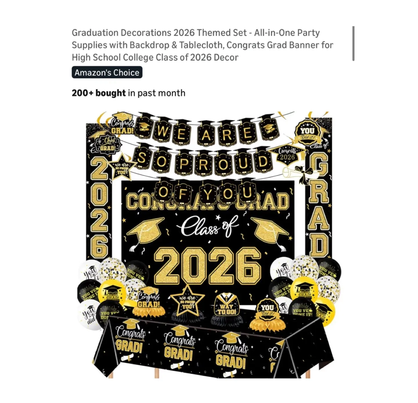 Brand new Graduation Decorations 2026 Themed Set