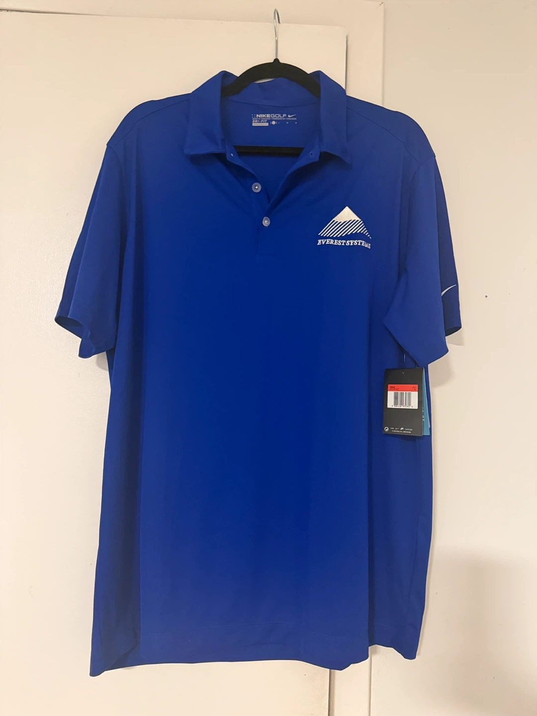 Nike Golf Dri-FIT Men's Royal Blue Polo Shirt Size Large