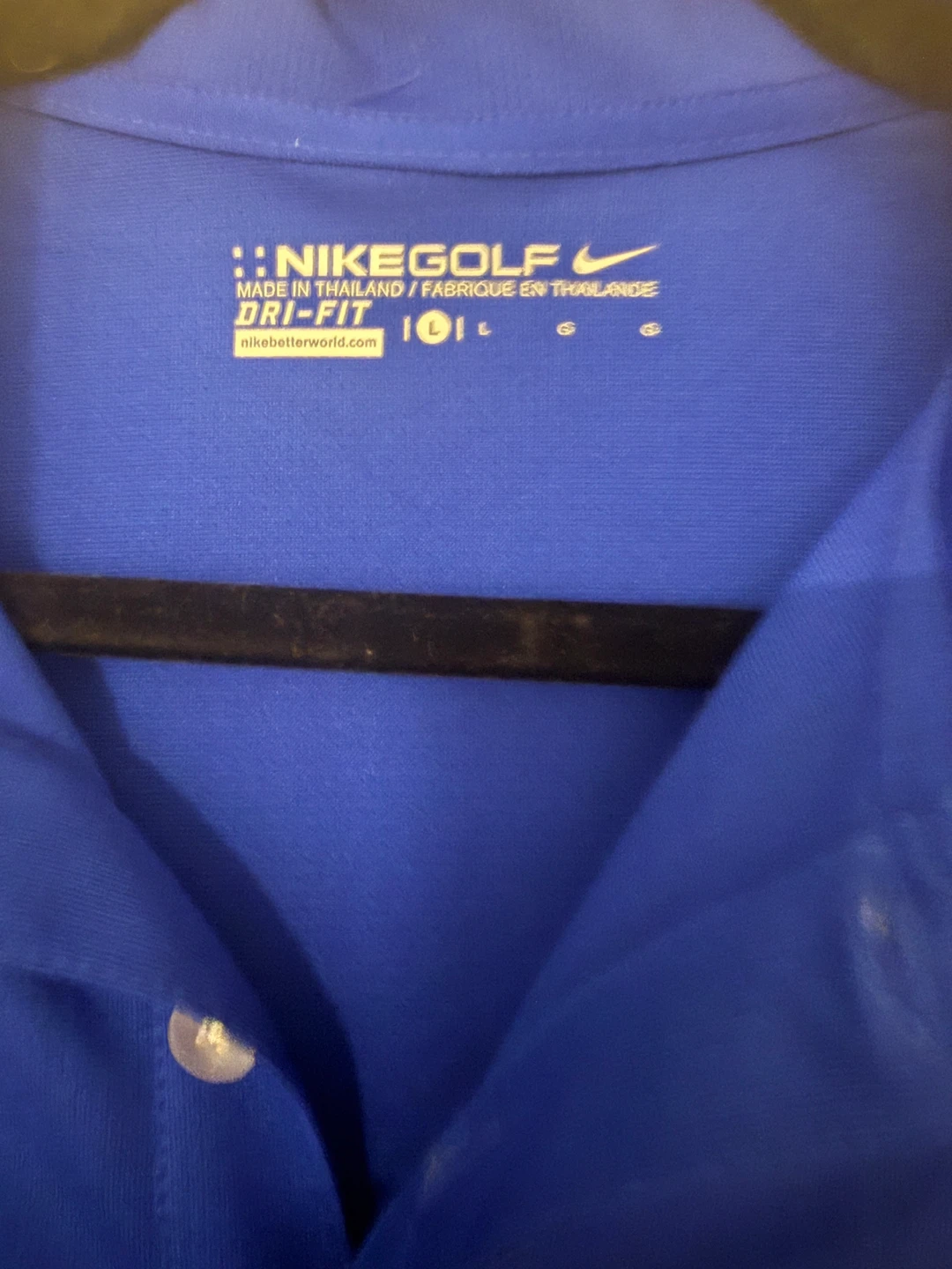 Nike Golf Dri-FIT Men's Royal Blue Polo Shirt Size Large - photo 2