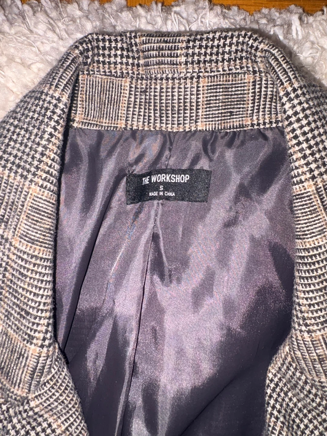 The Workshop Plaid Blazer and Shorts Set Size S - photo 4
