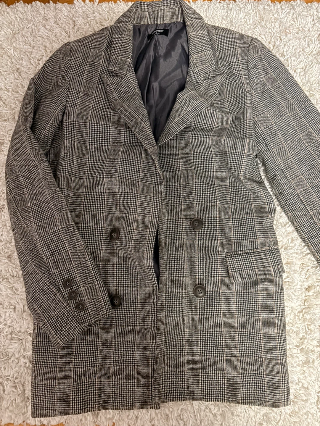 The Workshop Plaid Blazer and Shorts Set Size S