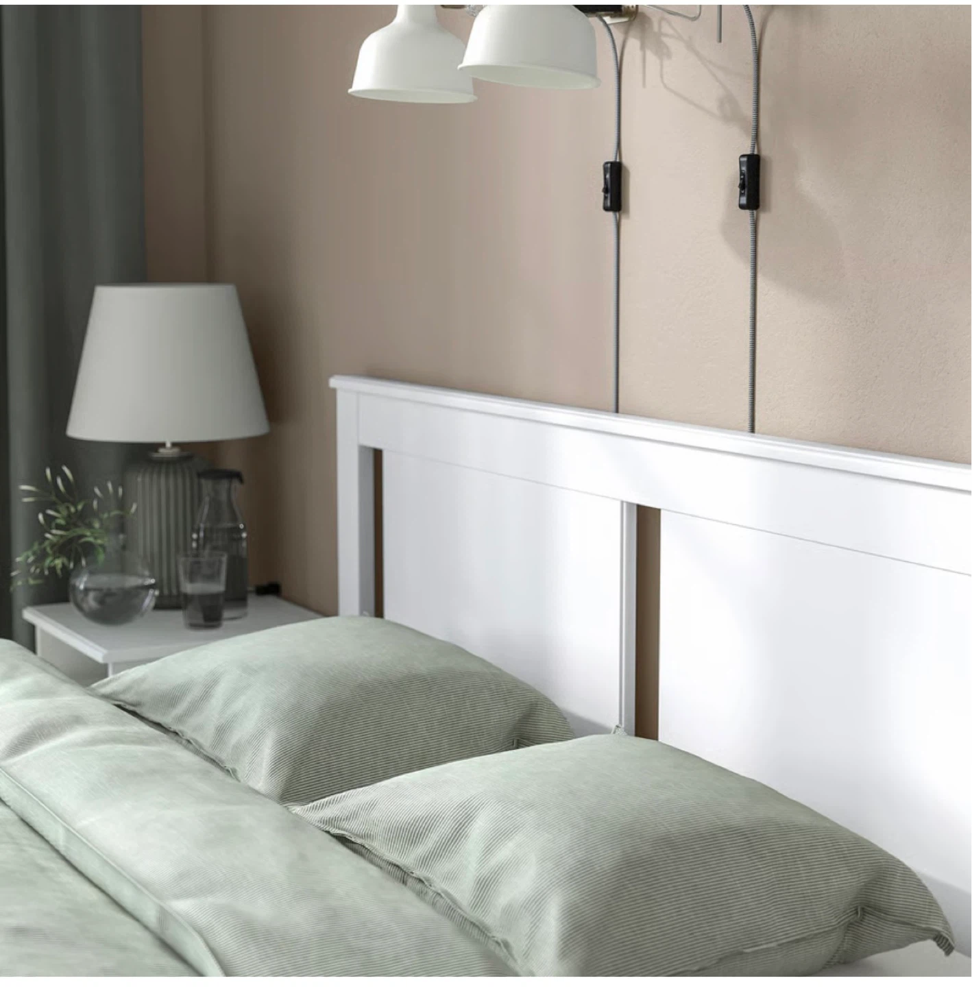 White Queen Bed Frame with 4 Storage Drawers - photo 3