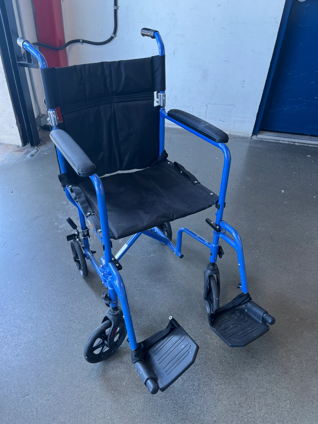 Hugo Mobility Lightweight Transport Wheelchair - Blue - photo 2