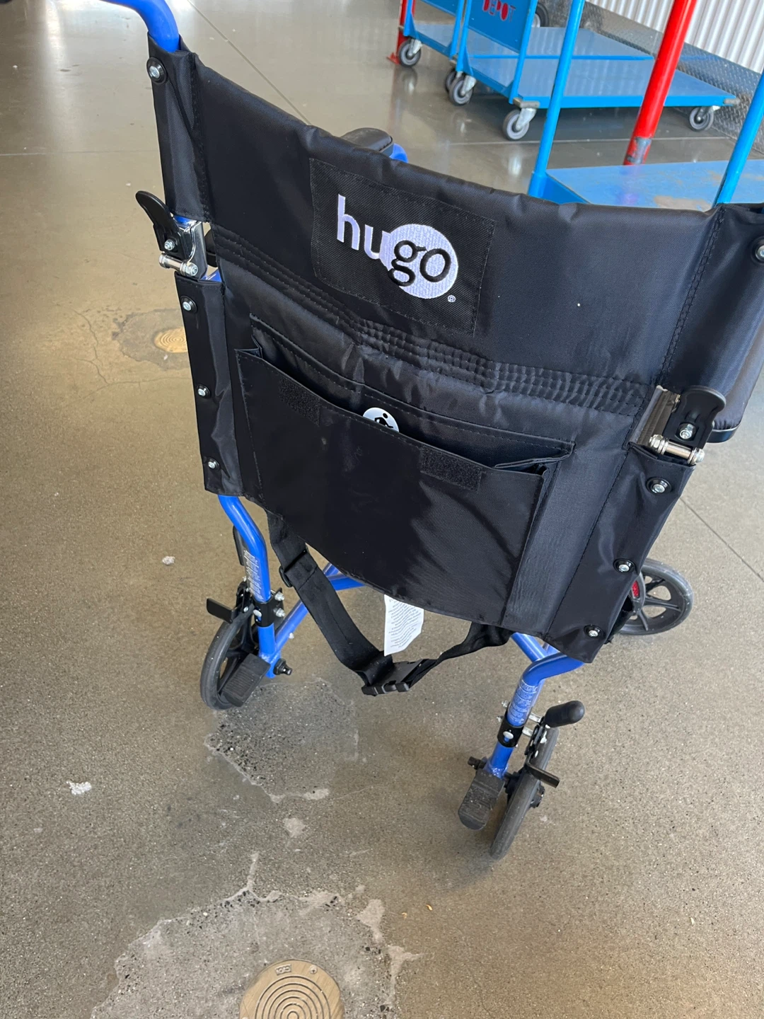 Hugo Mobility Lightweight Transport Wheelchair - Blue
