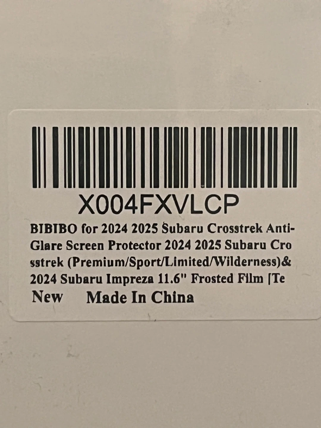 Bibibo for 2024 2025 Subaru Anti Glare Screen Protector - photo 4