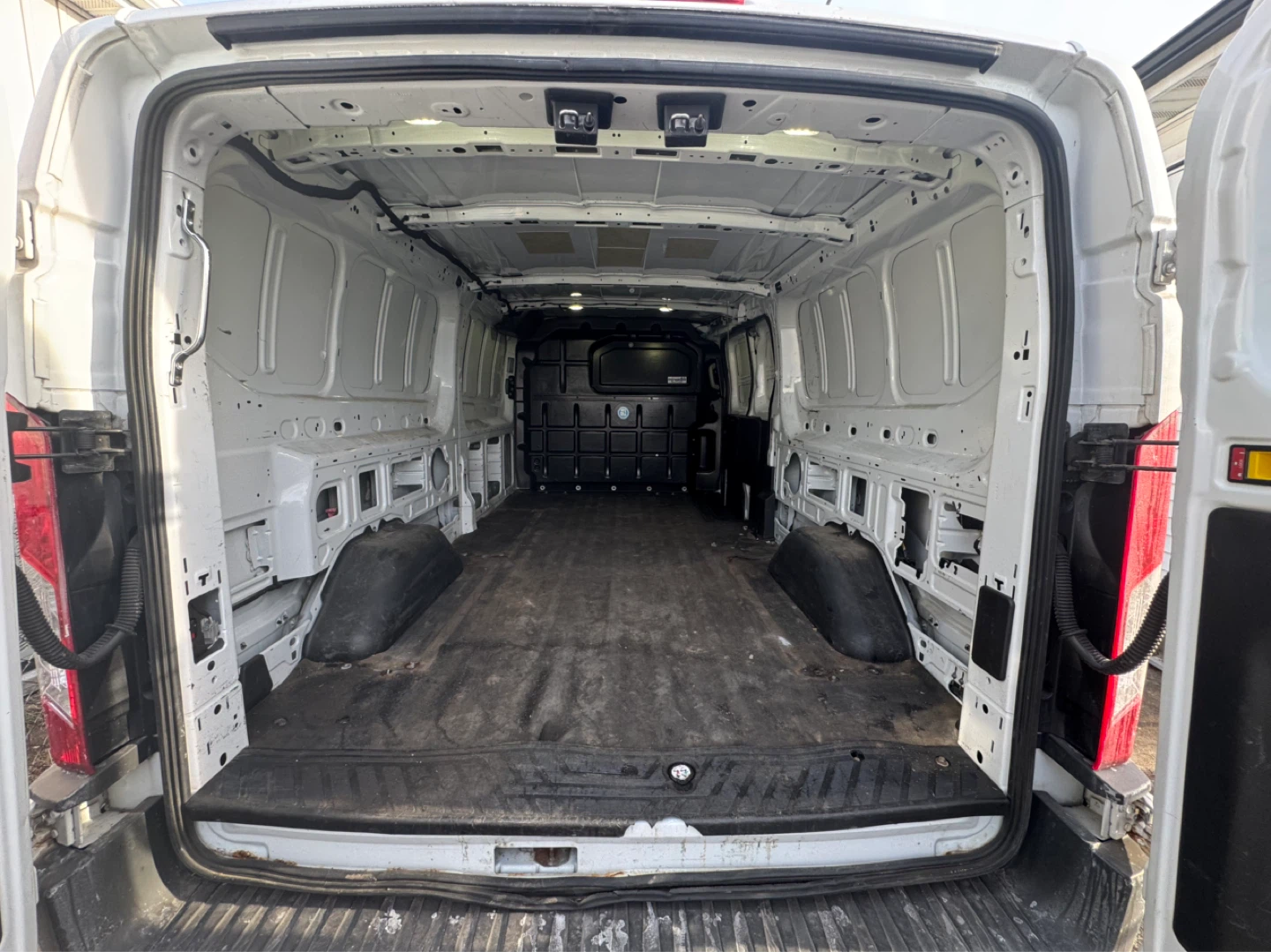 White Ford Transit Cargo Van 350