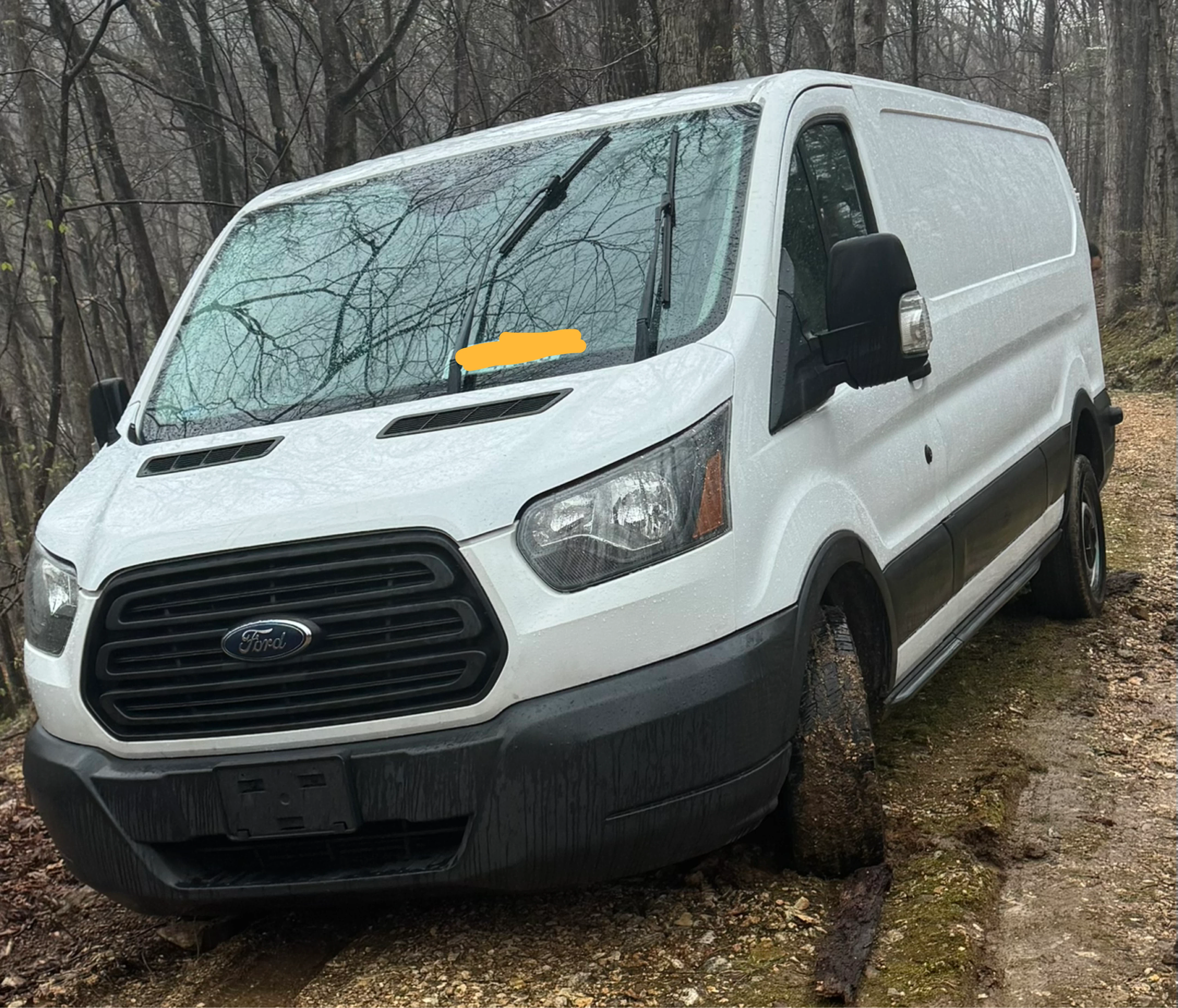 White Ford Transit Cargo Van 350 - photo 3