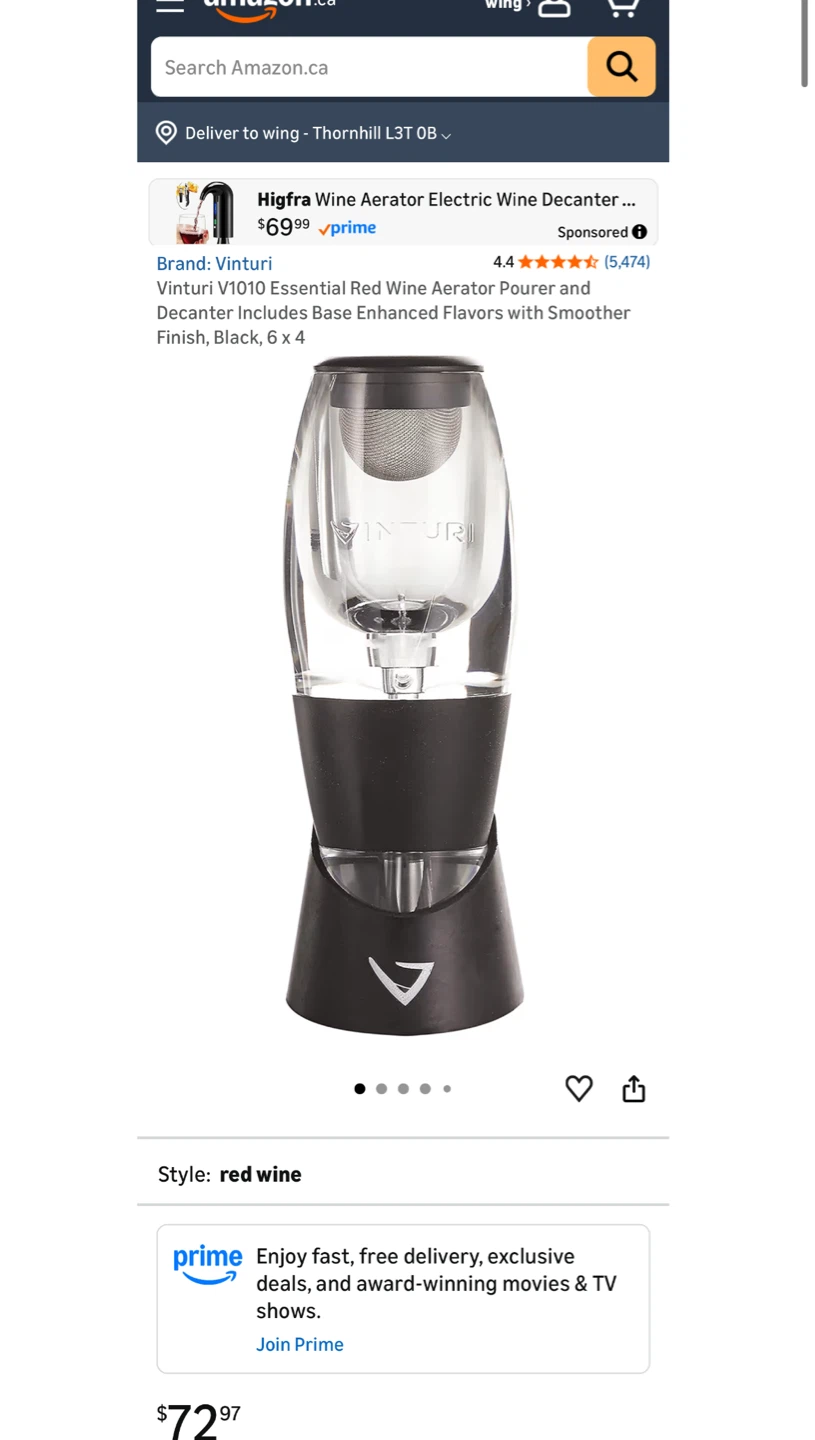 Vinturi Essential Wine Aerator - photo 5