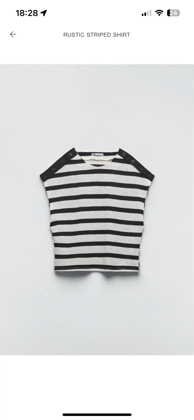 Zara striped top - New