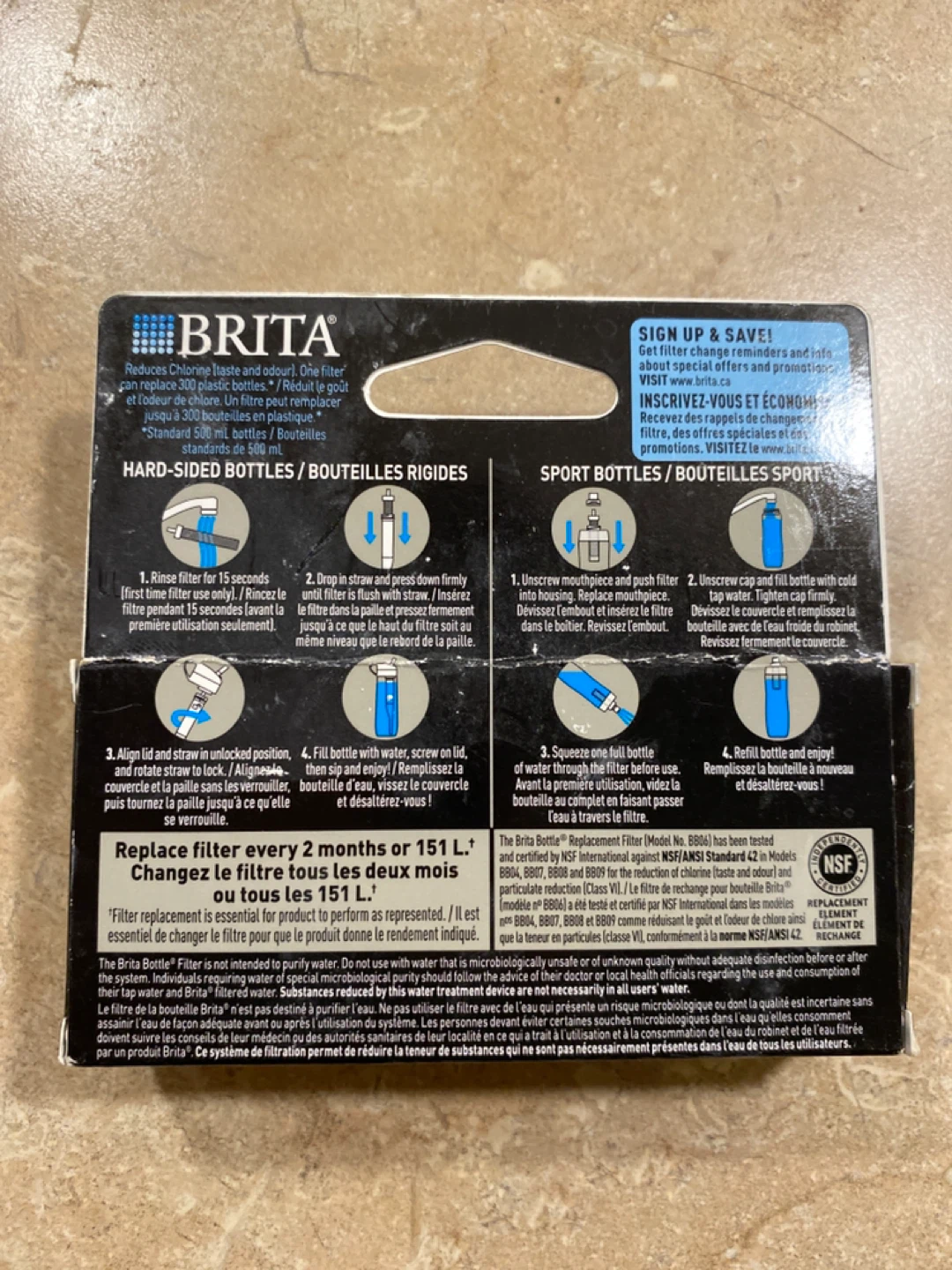 Brita Bottle Replacement Filters - 2 Filters - photo 2