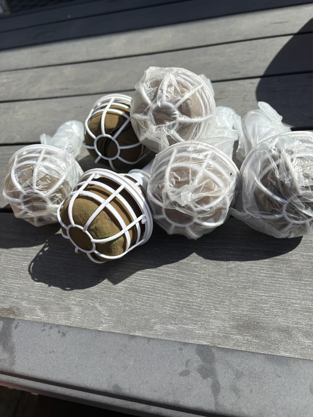 Floral Foam Holder Bouquet Basket with Handle (Set of 6)