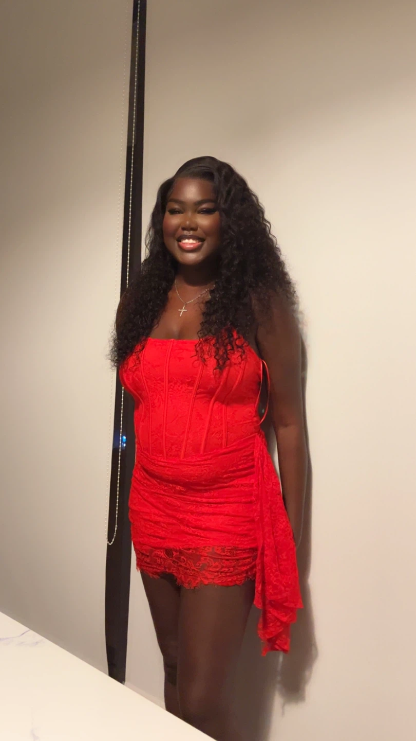 Red Lace Corset Dress - photo 2