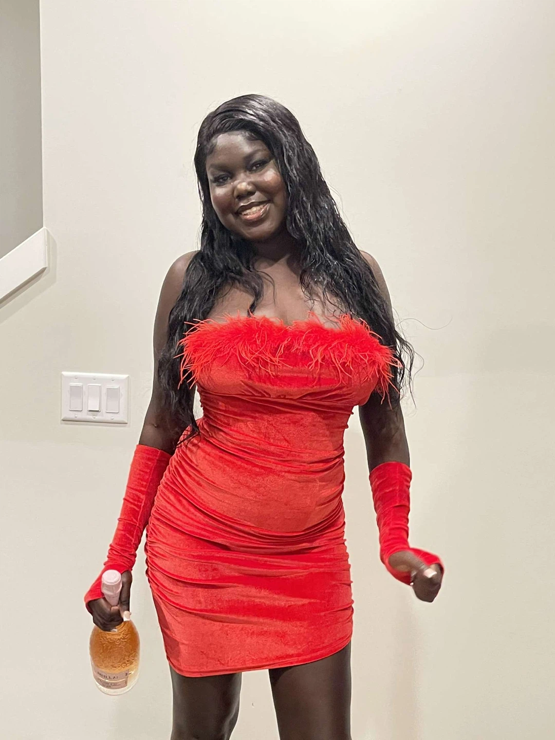 Red Lace Corset Dress - photo 3