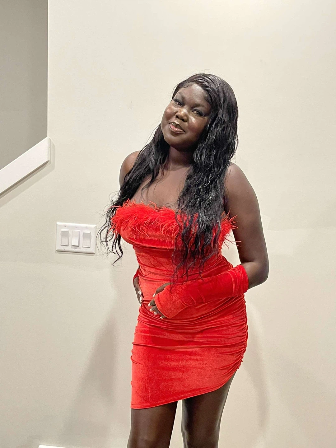 Red Lace Corset Dress - photo 4