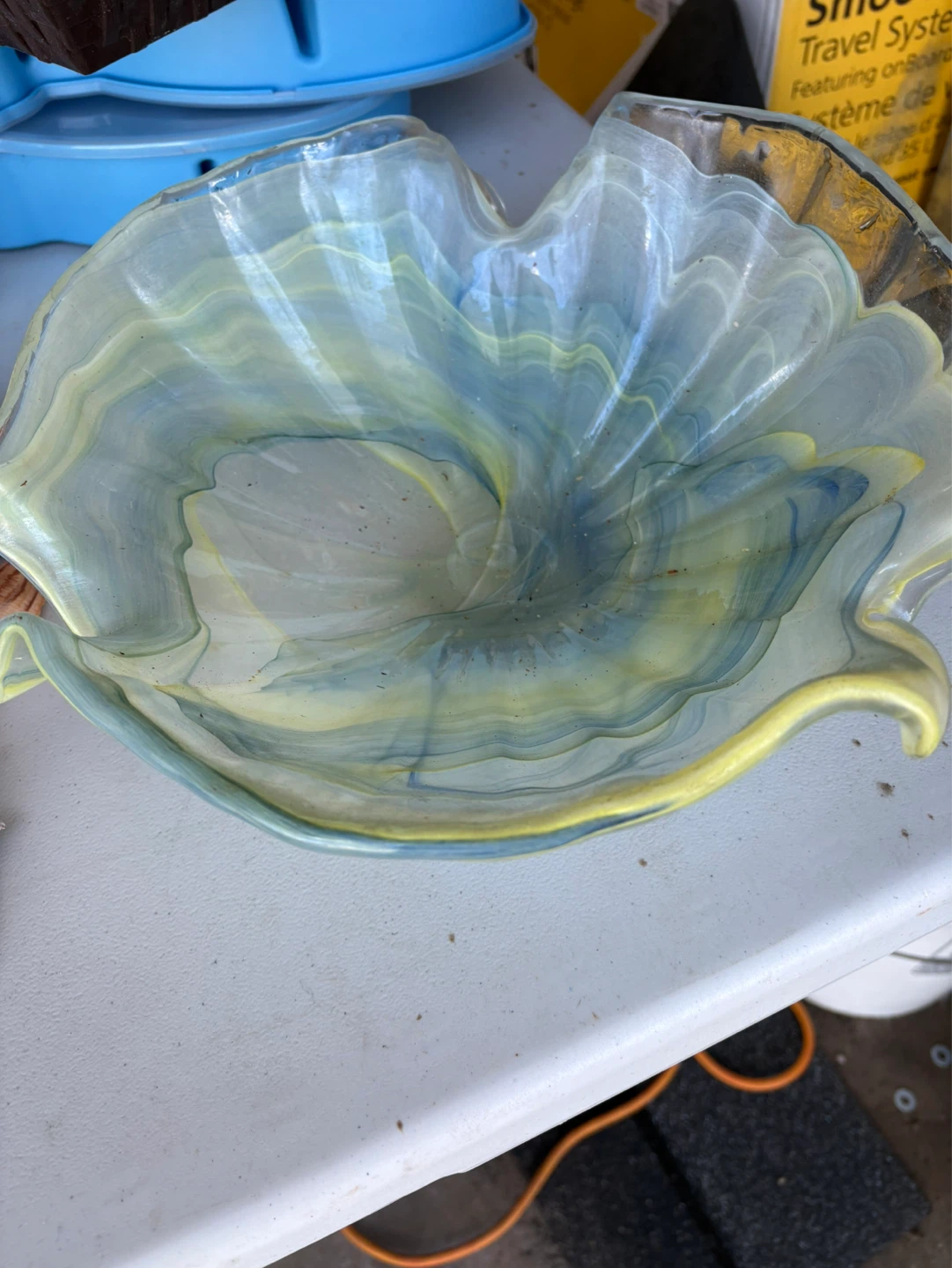Art Glass Swirl Bowl