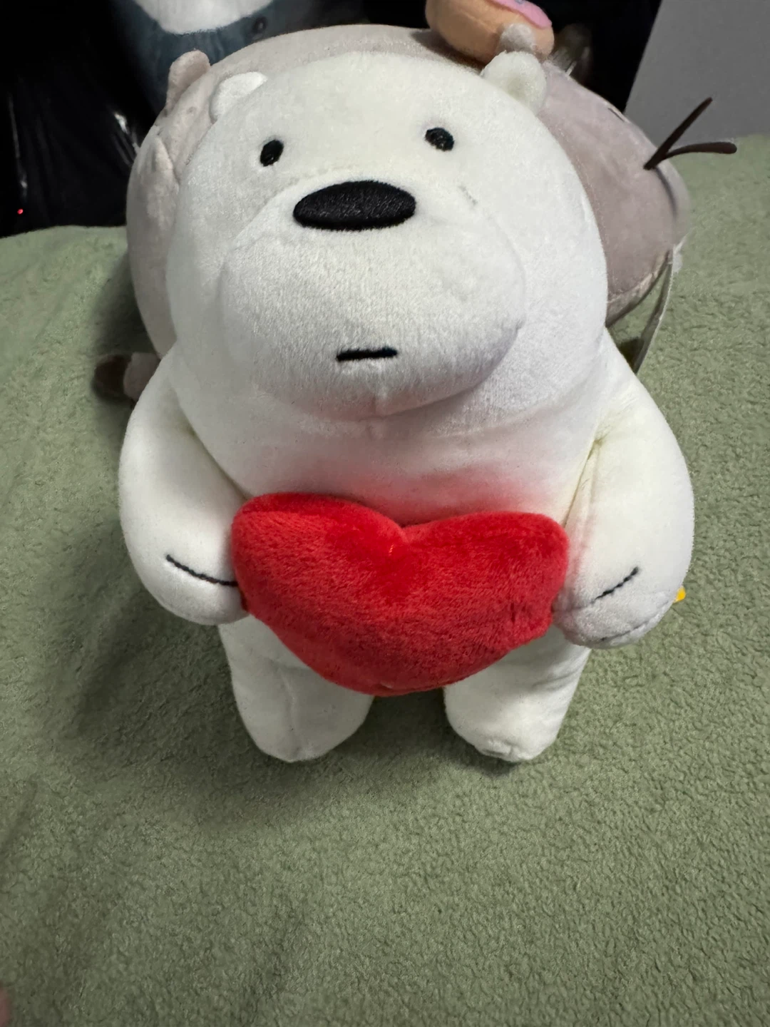 We Bare Bears Plush Toy with Heart