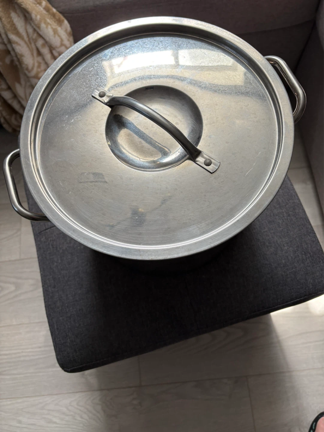 Large Stainless Steel Stock Pot with Lid