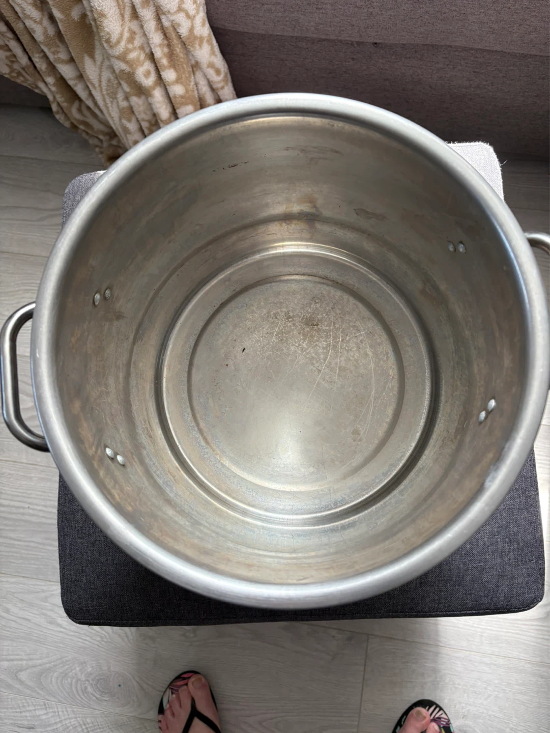 Large Stainless Steel Stock Pot with Lid - photo 2