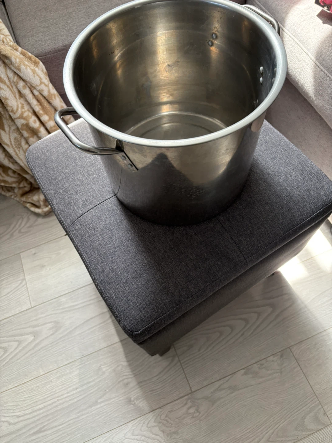 Large Stainless Steel Stock Pot with Lid - photo 3