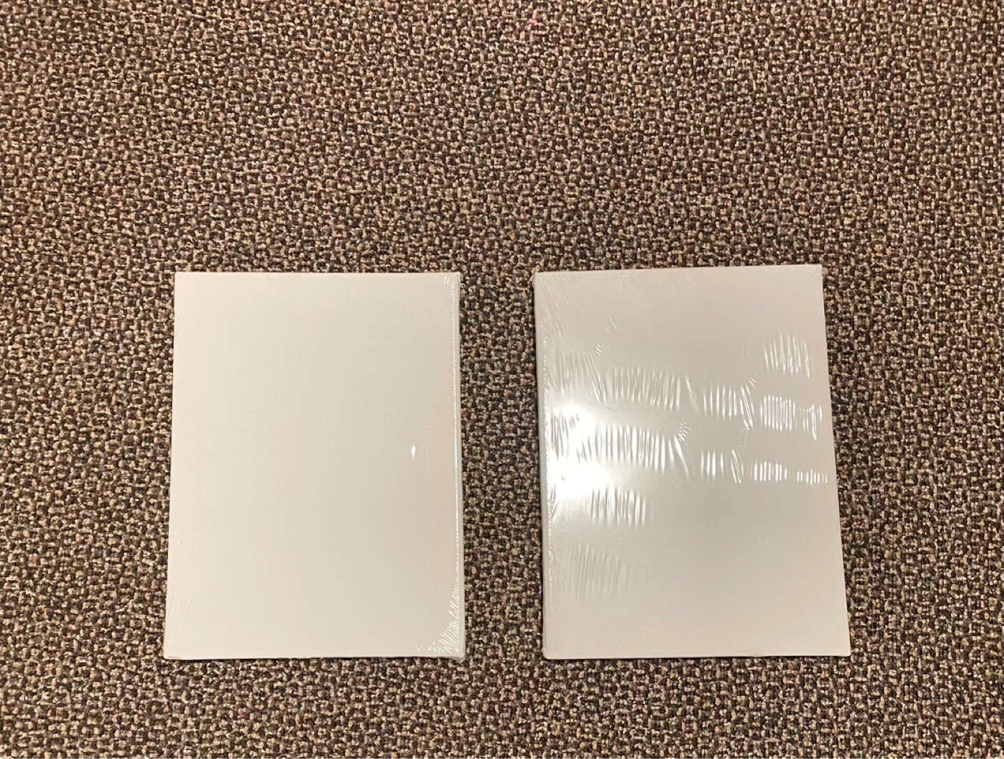2 x Blank Canvas Boards