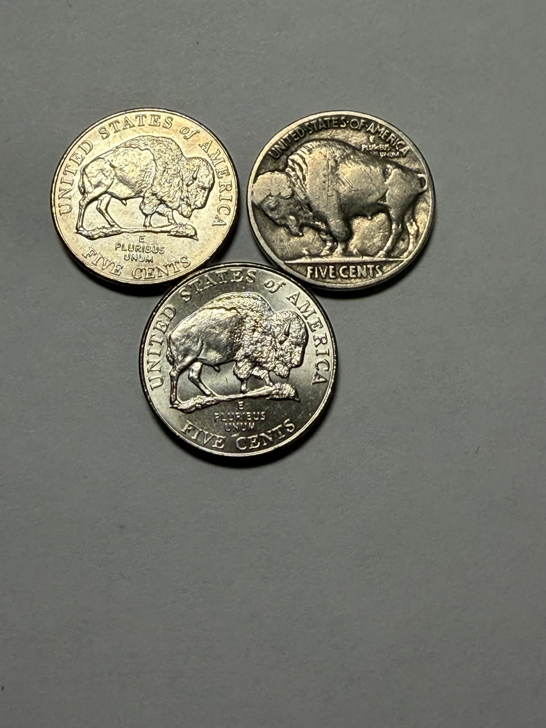 3 United States Buffalo Nickels 1936&2005 - photo 2