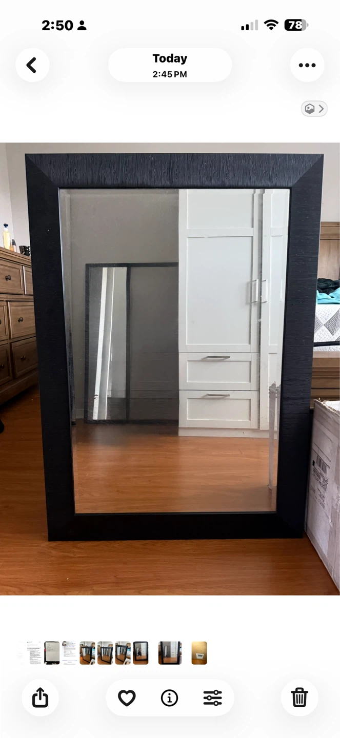 Black Framed Mirror
