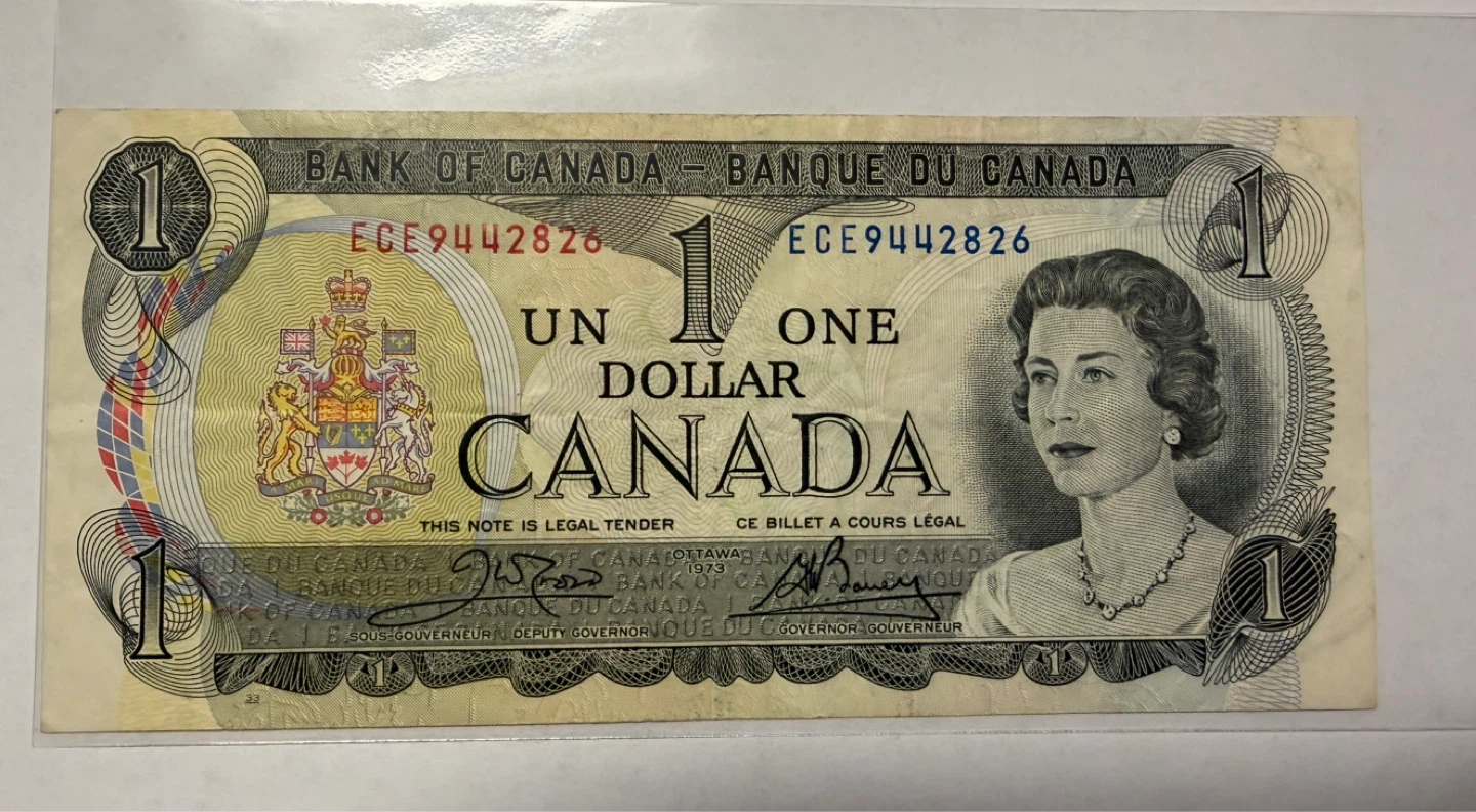 Bank of Canada 1973 One Dollar Bill